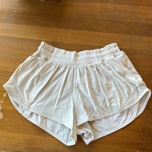 white lululemon shorts!!